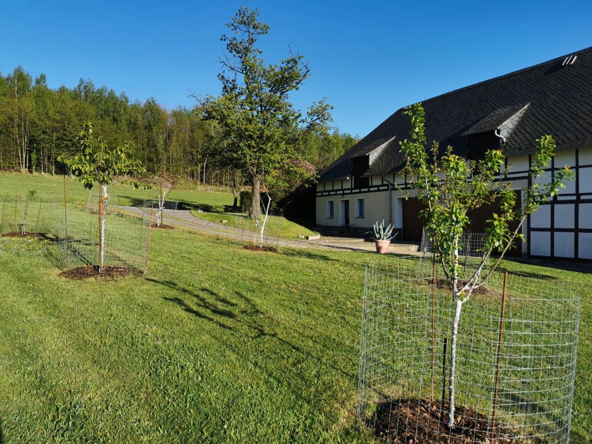 Ferienwohnung "Am Saalehaken" Gossitz Buitenkant foto